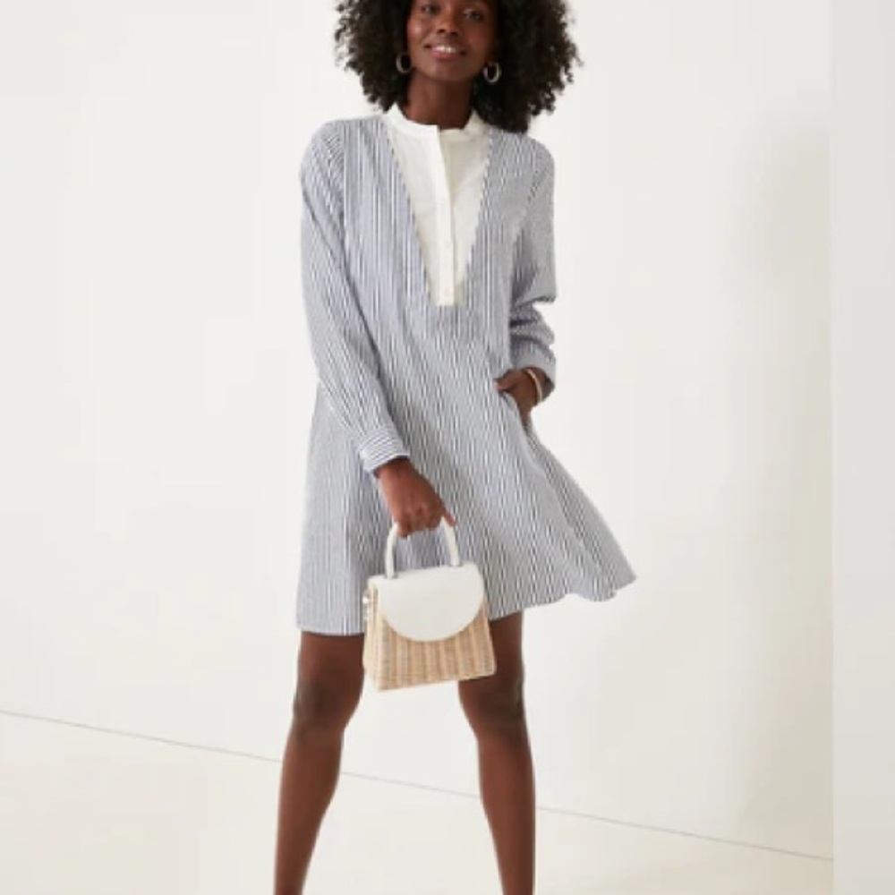 Tuckernuck - Pomander Place Blue Striped Lottie Dress